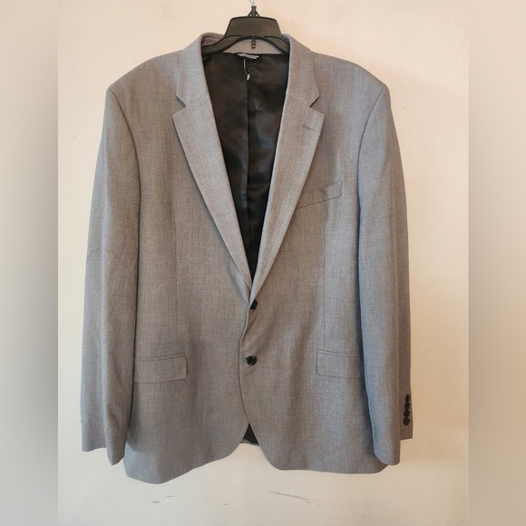 Nautica Suit Jacket Men's 48L light Grey Modern Fit Stretch - Picture 1 of 4